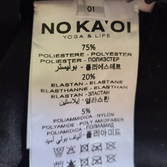 NO KA'OI Lalani Hanu Colourful Striped Performance Compression Sports Bra Small - Picture 6 of 7